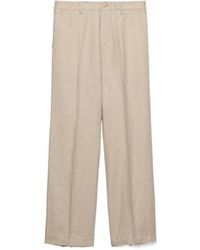 Prada - Linen Pants - Lyst