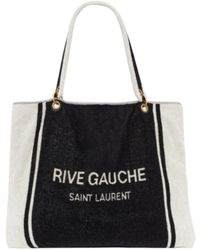 Saint Laurent - Rive Gauche Towel Tote Bag - Lyst