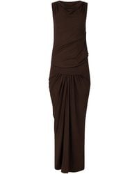 Entire studios - Drape Sleeveless Maxi Dress - Lyst