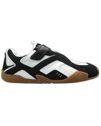 Versace - Cross-Over Strap Panelled Sneakers - Lyst