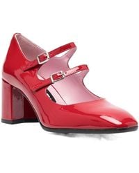CAREL PARIS - Double-Strap Patent Leather Mid-Heels - Lyst