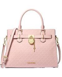 Michael Kors - Hamilton Medium Signature Logo Satchel - Lyst
