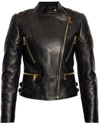 Versace - Quilted Leather Jacket - Lyst