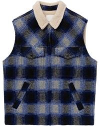 Isabel Marant - Plaid Checked Zip-Up Gilet - Lyst