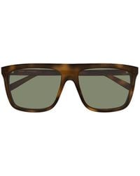 Saint Laurent - Eyewear Rectangle Frame Sunglasses - Lyst