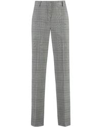 PT01 - Pt Torino Prince Of Wales Patterned Trousers - Lyst