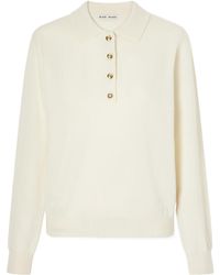 Blazé Milano - Highland Wool And Cashmere Blend Polo Collar Sweater - Lyst