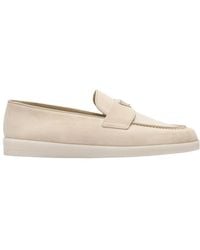 Prada - Suede Loafers - Lyst