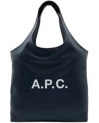 A.P.C. - Ninon Logo Tote Bag - Lyst