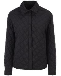 Herno - Quilted Button-Up Jacket - Lyst