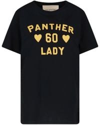 Valentino - Panther Lady Printed Crewneck T-Shirt - Lyst