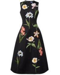 Leo - C Floral Midi Dress - Lyst