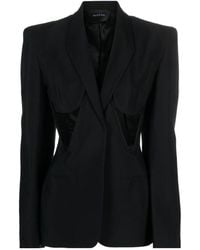 Mugler - ミュグレー カットアウト シングルボタン ジャケット - Lyst