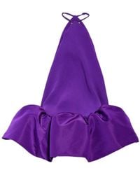 Balenciaga - Halter Balloon Mini Dress - Lyst