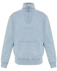 A.P.C. - Half-Zip Pocket Sweatshirt - Lyst