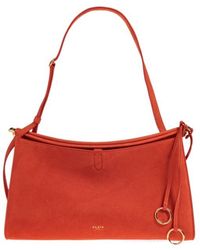 Alaïa - Alaïa Curved Nubuck Shoulder Bag - Lyst