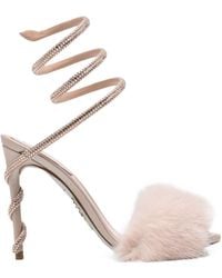 Rene Caovilla - Round-Toe High-Heeled Sandals - Lyst