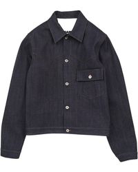 Jil Sander - Button-Up Denim Jacket - Lyst