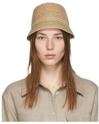 Maison Michel - Logo Plaque Souna Bucket Hat - Lyst