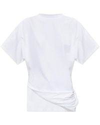 Sportmax - Draped-Design T-Shirt - Lyst