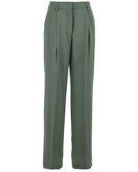 Semicouture - Semi Couture Pleated Straight-Leg Pants - Lyst