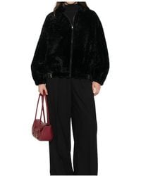 Simonetta Ravizza - Strappy Buckle-Detail Fur Jacket - Lyst
