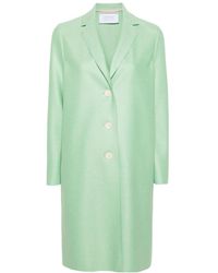 Harris Wharf London - Single-Breasted Felted Coat - Lyst