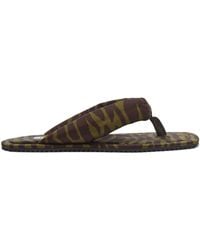The Attico - 'Indie' Dark And Dark Flat Thong - Lyst