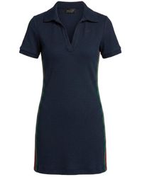 Gucci - Rib Cotton Jersey Dress With Web - Lyst