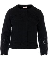 Liu Jo - Broderie Anglaise Jacket - Lyst
