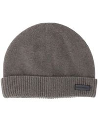 Emporio Armani - Logo Patch Beanie Hat - Lyst