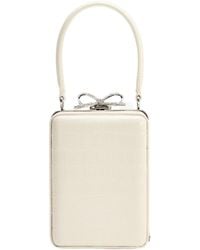 Self-Portrait - Bow Embellished Embossed Micro Bag - Lyst