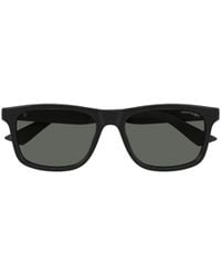 Montblanc - Eyewear Rectangular Frame Sunglasses - Lyst