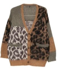 R13 - Leopard-Pattern Cardigan - Lyst