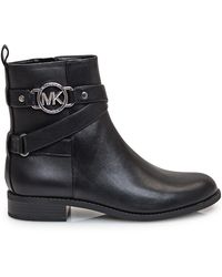 MICHAEL Michael Kors - Rory Logo-Plaque Boots - Lyst