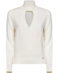 Herno - Resort Wrap-Effect Sweater - Lyst