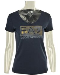 EA7 - Item O-Neck Short-Sleeved T-Shirt - Lyst