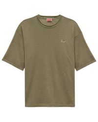 KENZO - Signature' Embroidered Light T-Shirt - Lyst