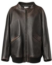 The Row - Kengia Leather Jacket - Lyst