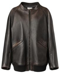 The Row - Kengia Leather Jacket - Lyst
