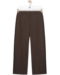 Loewe - Wool-Blend Casual Trousers With Belt Loops - Lyst