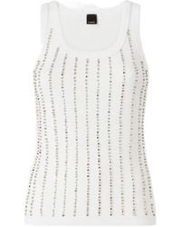 Pinko - Sleeveless Embellished Top - Lyst
