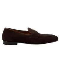 Kiton - Suede Penny Loafers - Lyst