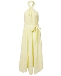 Elie Saab - Halterneck Silk-Blend Midi Dress - Lyst