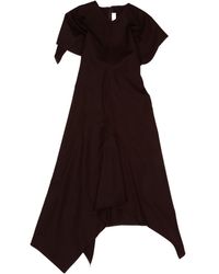 Victoria Beckham - Short-Sleeved V-Neck Dress - Lyst