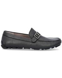 Ferragamo - Leather Driver Loafers - Lyst