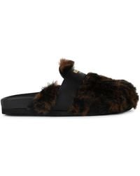 Moschino - Animal Printed Slippers - Lyst