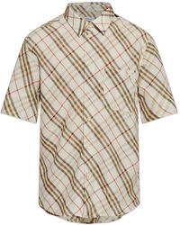 Burberry - Roland Checked Short Sleeve Shirt - Lyst