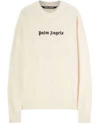 Palm Angels - Classic Logo Crewneck Jumper - Lyst