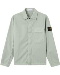Stone Island - Compass Badge Overshirt - Lyst